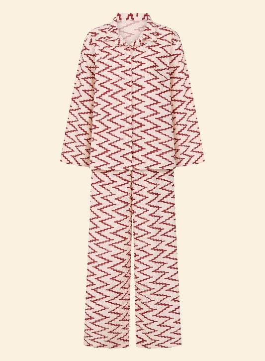 red pyjama set