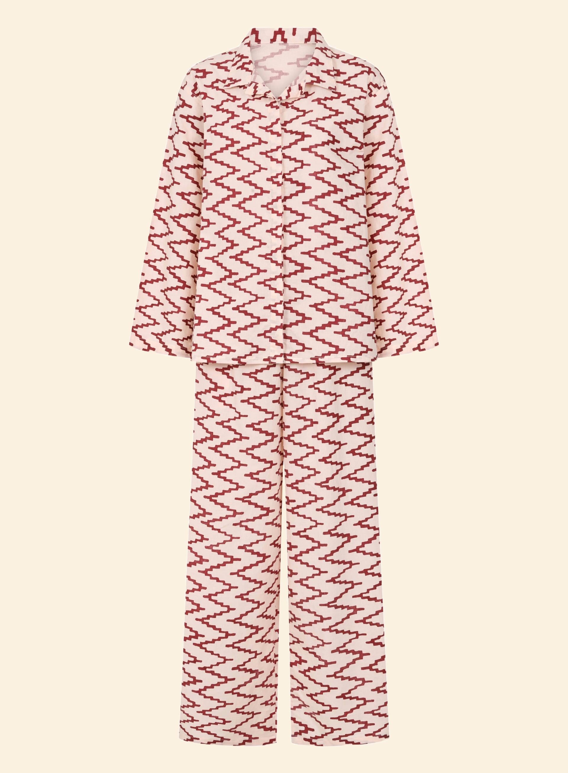 red pyjama set